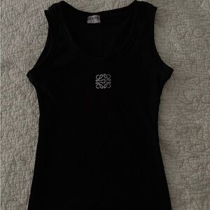 Loewe Black Tank Top with Logo